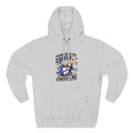 Coffee & Finish Line Hoodie — "Powered by Coffee and Cross the Finish Line" Running Hoodie