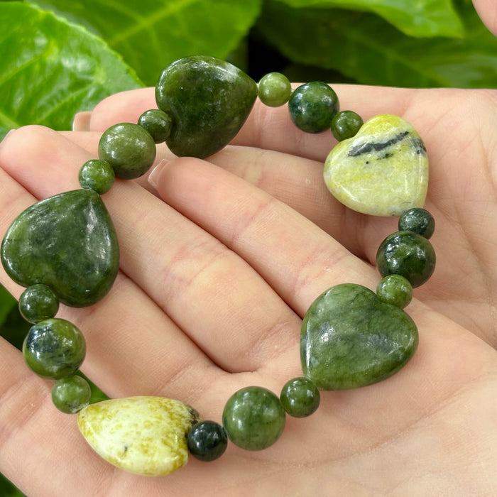 Connemara Marble Heart of Ireland Bracelet
