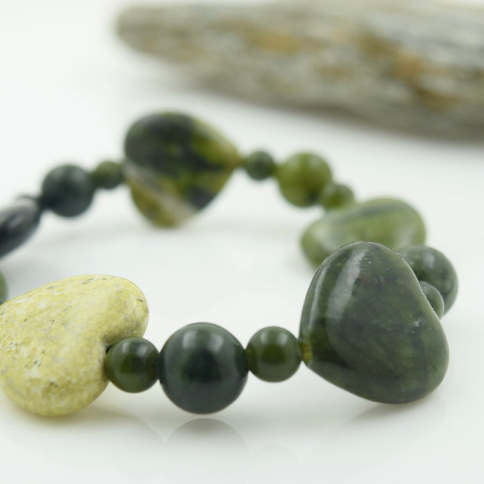 Connemara Marble Heart of Ireland Bracelet