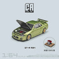 Cool ART 1:64 Nissan Gtr34 Blue / Green / Purple limited500 Diecast Model Car