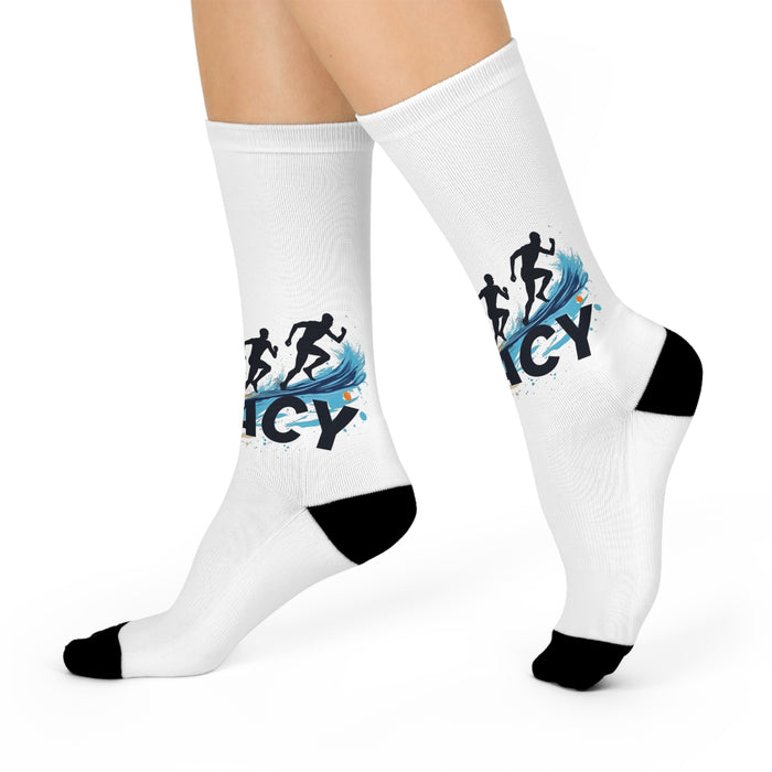Crew Triathlon Socks - All Over Prints - alternate view