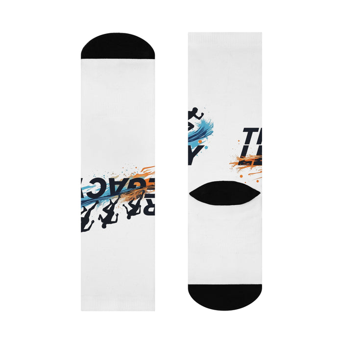 Crew Triathlon Socks - All Over Prints - lifestyle view