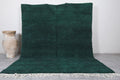 Custom Dark Green Moroccan rug - Handmade wool area rug - custom moroccan rugs