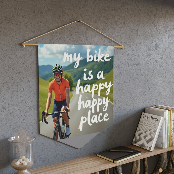 Custom Triathlon Pennant - Home Decor - lifestyle view