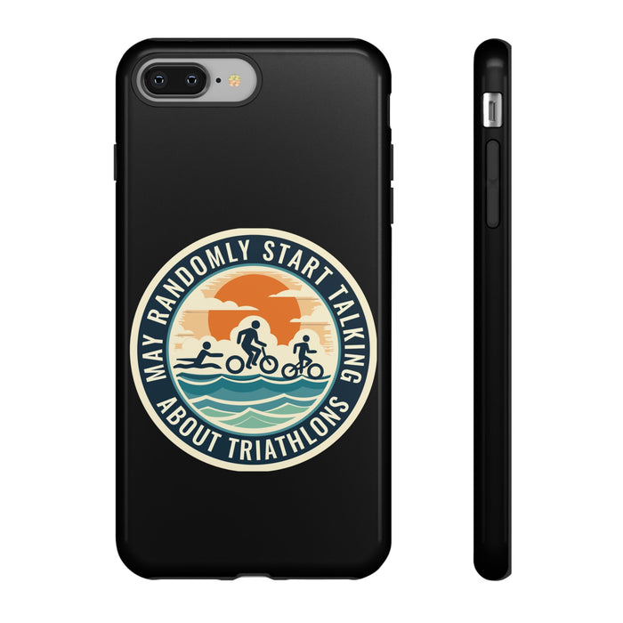 Custom Triathlon Phone Case - lifestyle view