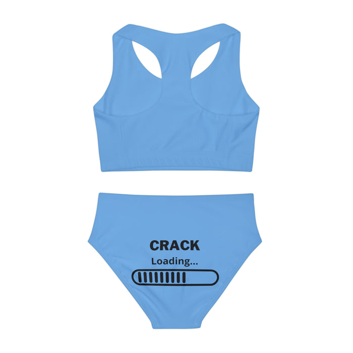 Customizable Two-Piece Triathlon Swimsuit - All Over Prints - alternate view