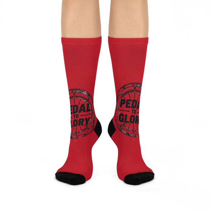 Cycling Cushioned Crew Socks - All Over Prints