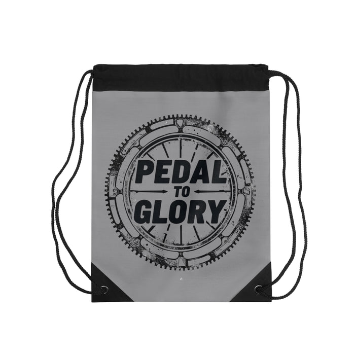 Cycling Drawstring Bag - Pedal to Glory Commuter Gym Sack - Bags