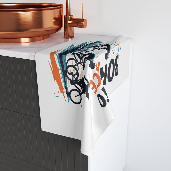 Cycling Hand Towel - Home Decor - lifestyle view