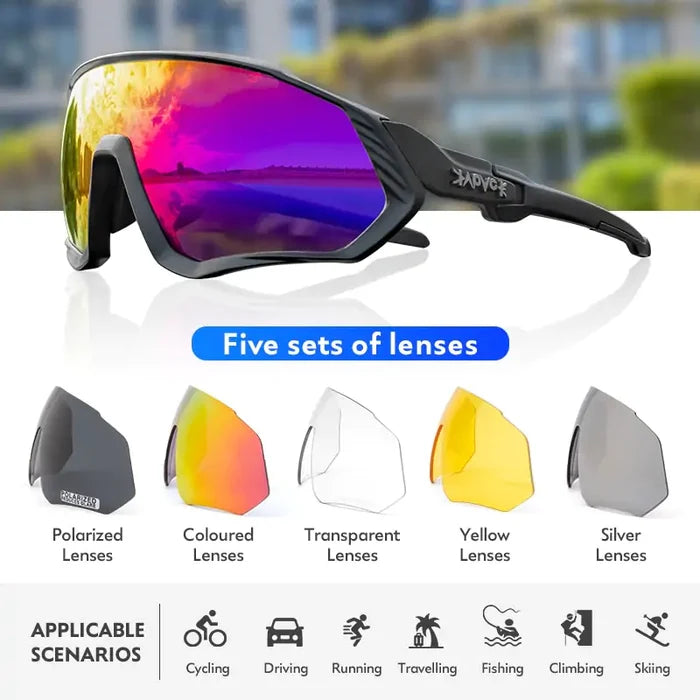 Cycling Sunglasses with Polarized UV Protection - Sports Equipment - size chart