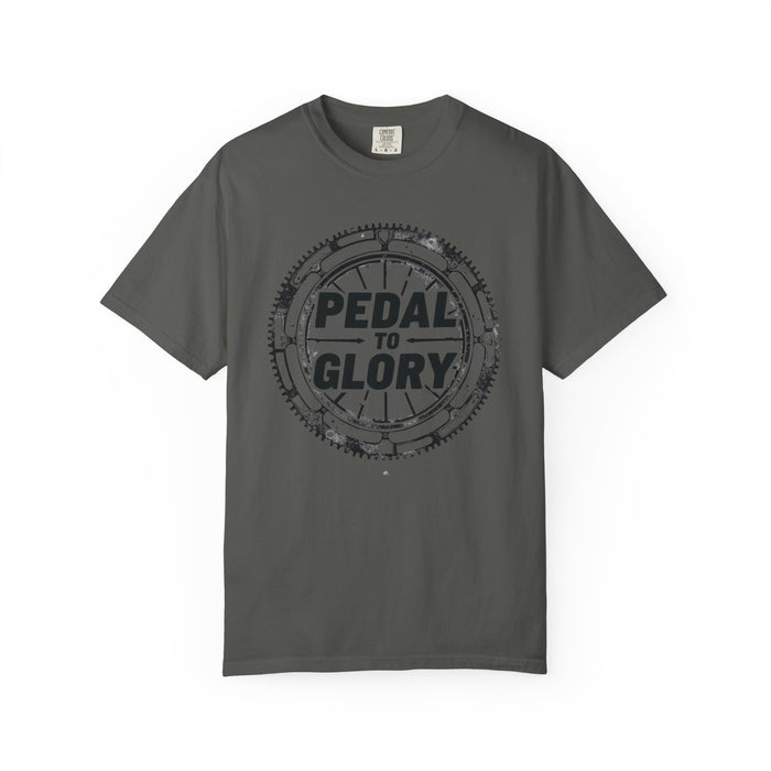 Cycling T-Shirt - Pedal To Glory Garment-Dyed Tee -Spun - detail view