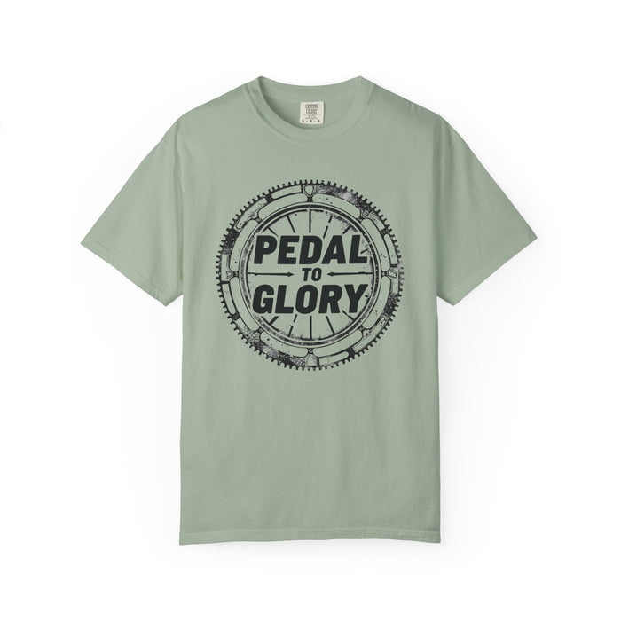 Cycling T-Shirt - Pedal To Glory Garment-Dyed Tee -Spun - size chart
