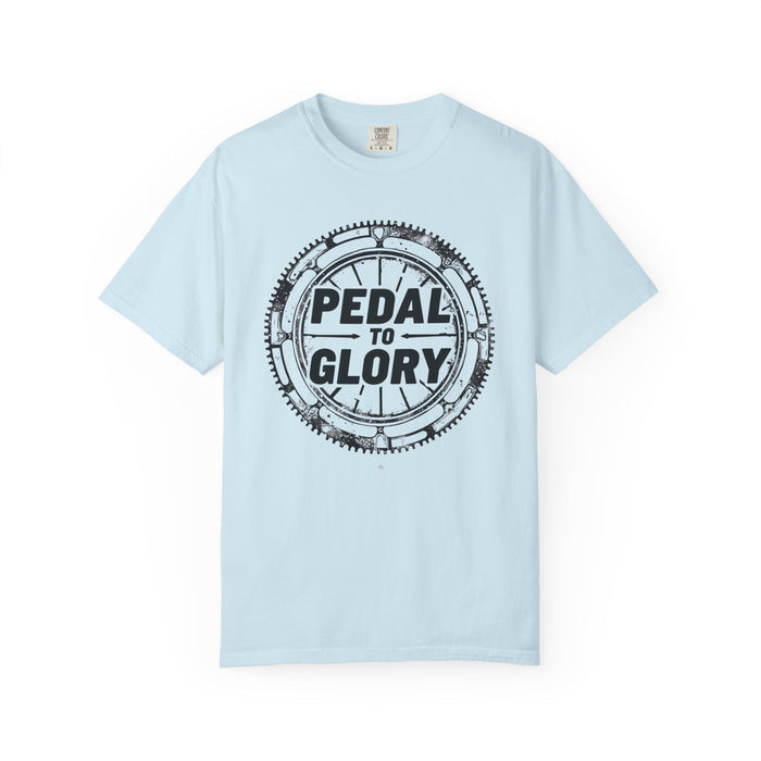 Cycling T-Shirt - Pedal To Glory Garment-Dyed Tee -Spun - size chart