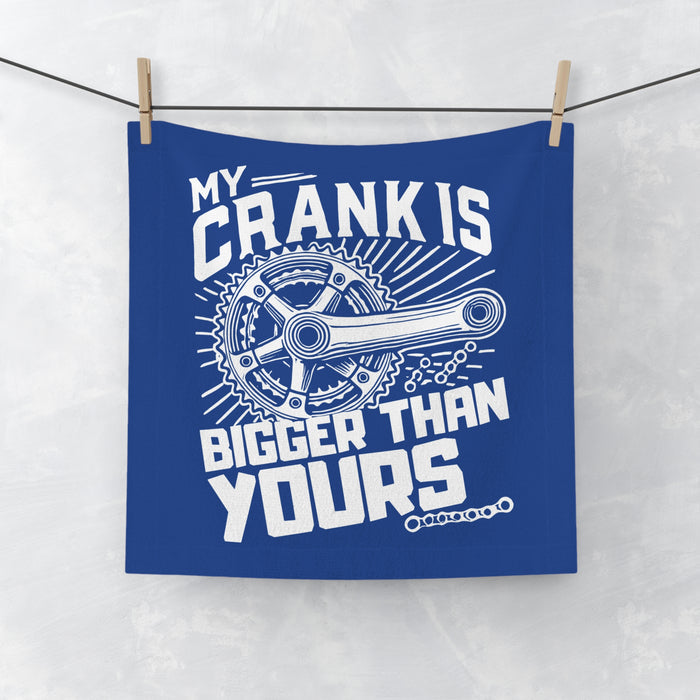 Cycling-Themed Custom Face Towel for Triathletes - Home Decor - detail view for triathlon