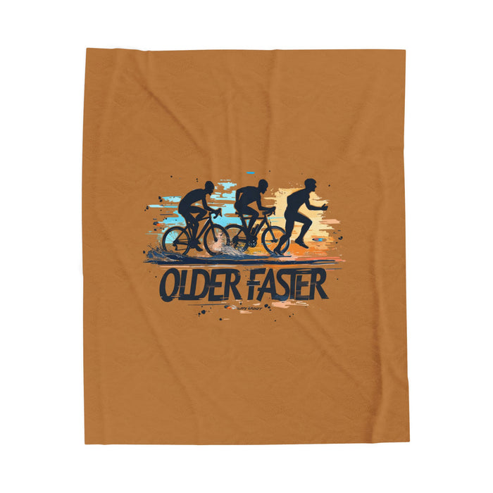 Cycling Velveteen Plush Blanket - All Over Prints