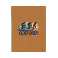 Cycling Velveteen Plush Blanket - All Over Prints - detail view