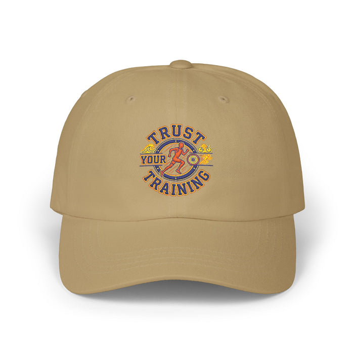 Dad Cap – "Trust Your Training" Retro Fitness Baseball Hat