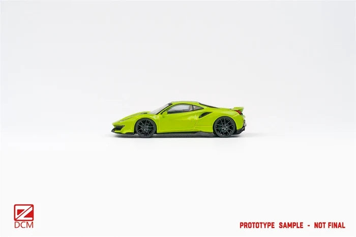 DCM 1:64 Novitec 488 Pista blue green Limited300 Diecast Model Car