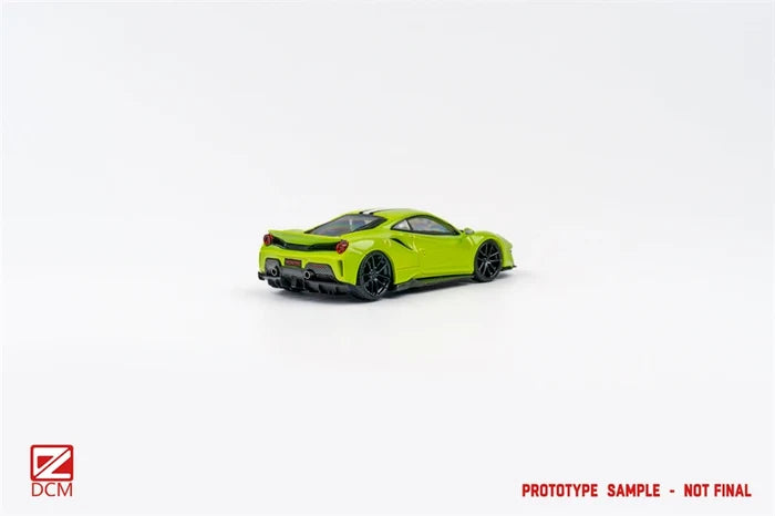 DCM 1:64 Novitec 488 Pista blue green Limited300 Diecast Model Car