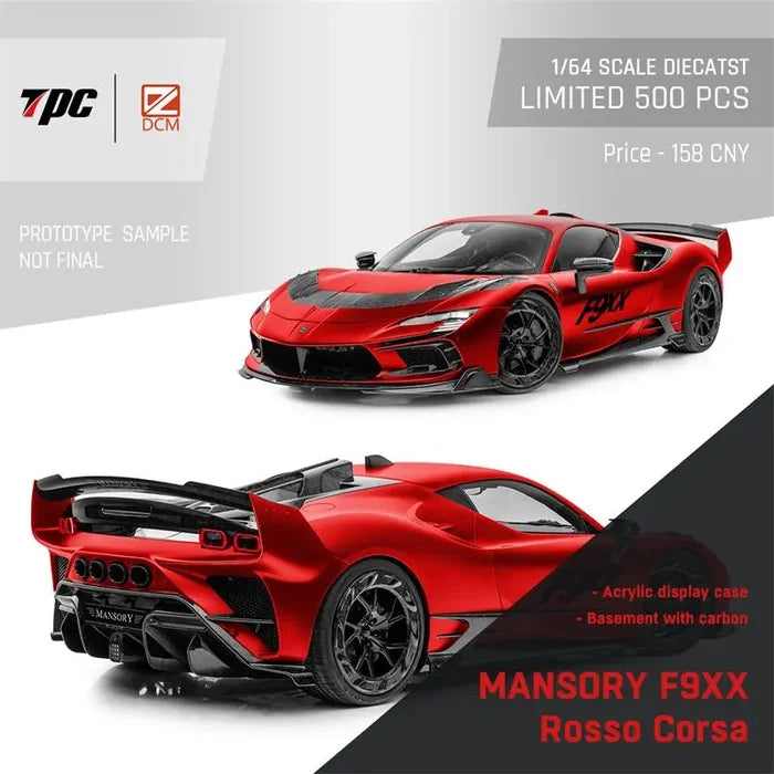 DCM x TPC 1:64 Mansory SF90 F9XX Stradale / Spider limited500 Diecast Model Car