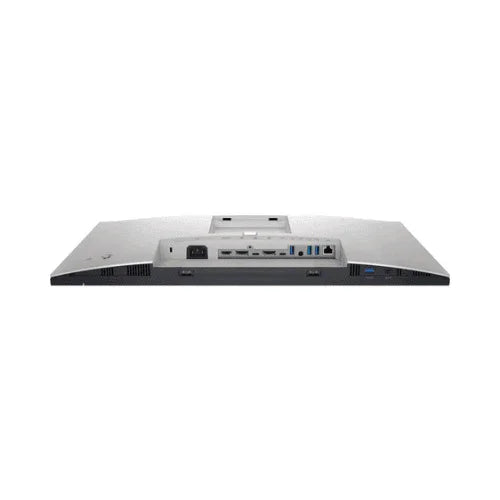 A rear view of the Dell UltraSharp 24" U2422H Monitor FHD IPS in black shows HDMI, DisplayPort, USB-C hub, and audio jacks on its slim panel against a white background.