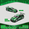 DemonKingAuto 1:64 LBWK R35-RR Chrome Green Die-Cast Car Model Miniature Gifts