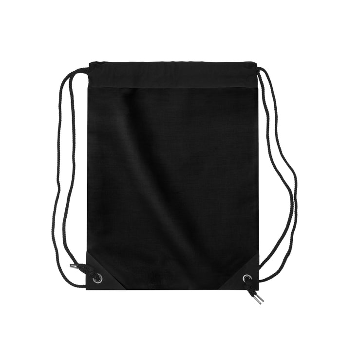 Drawstring Gym Bag - Quick-Dry Black Polyester Lined Zip - Bags - alternate view