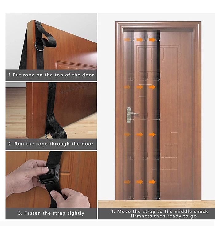 Durable Nylon Door Strap for Yoga & Home Workouts - Wearables - size chart