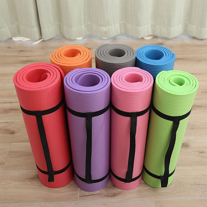 Eco-Friendly NBR Yoga Mat 1cm - Sports Equipment