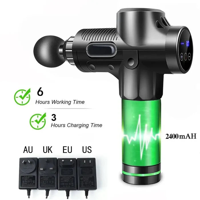 Electric Muscle Gun Massager for Muscle Relief and Recovery - Accessories - detail view