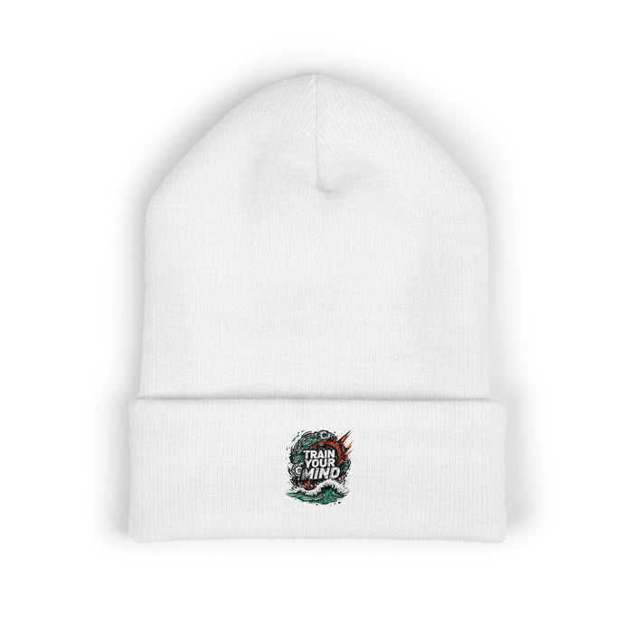 Embroidered Cuffed Triathlon Beanie - Hats