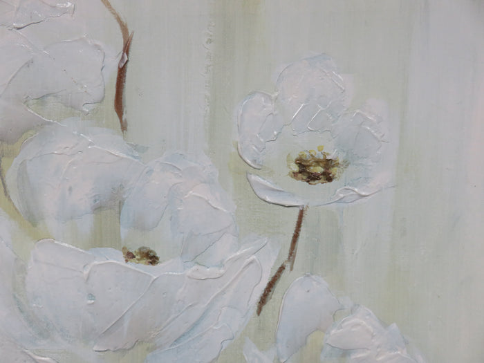 Enhanced Floral Print on Canvas