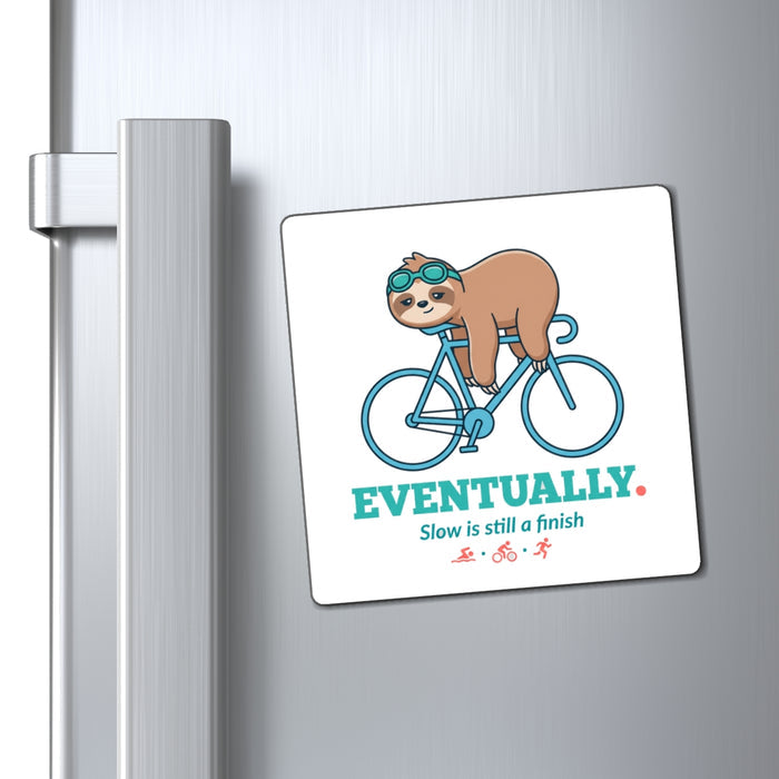 Eventually Sloth Triathlete Magnet