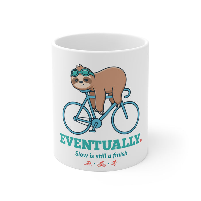 Eventually Sloth Triathlete Mug