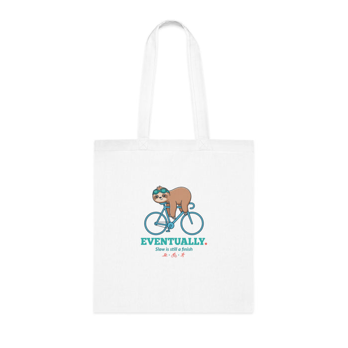 Eventually Sloth Triathlete Tote Bag