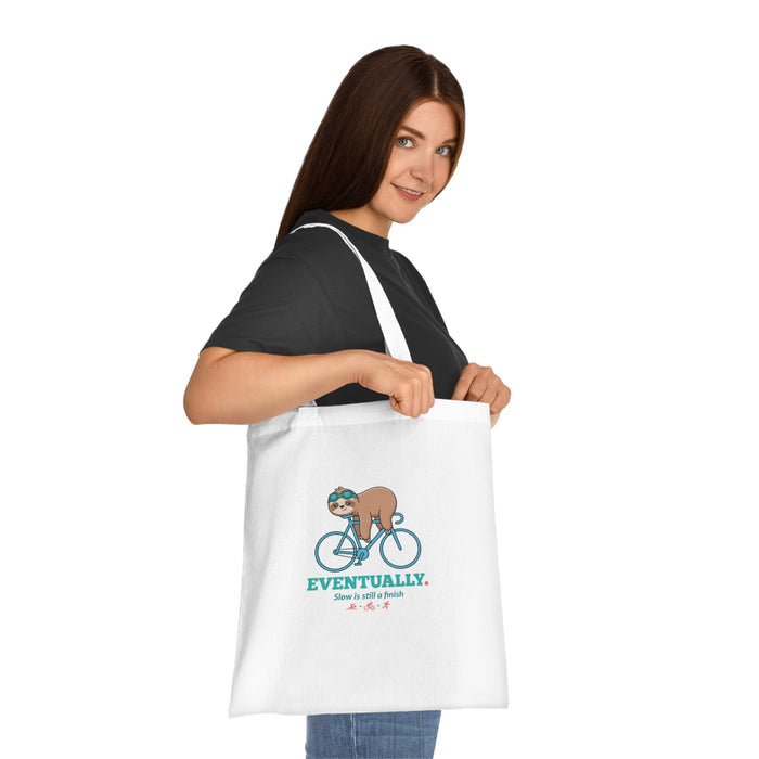 Eventually Sloth Triathlete Tote Bag