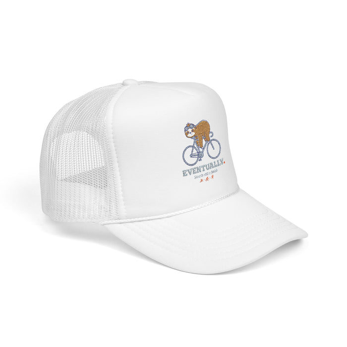 Eventually Sloth Triathlete Trucker Cap