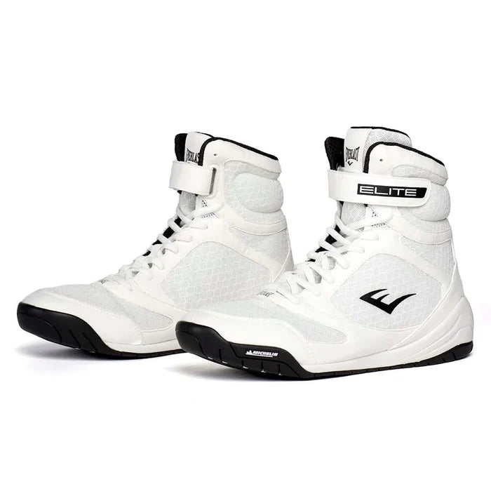 Everlast Elite2 Pro Hi-Top Boxing Boots WHITE