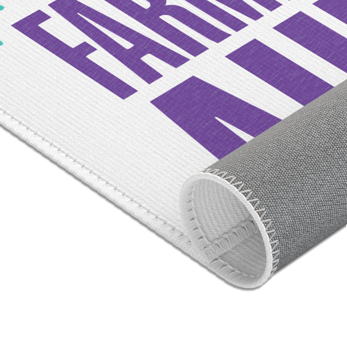 Farmeando Aura Transition Mat — Tapete de Triatlón con Humor | Area Rug