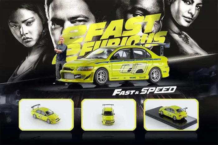Fast Speed FS 1:64 FNF  Supra A80 Eclipse D30 S2000 AP1 EVO VII Die-Cast Car Model Collection Miniature
