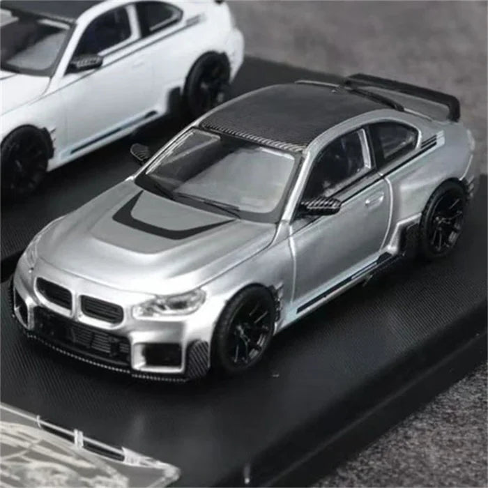 Fei xiang FX 1:64 M2 Coupe Silver Limited500 Diecast Model Car