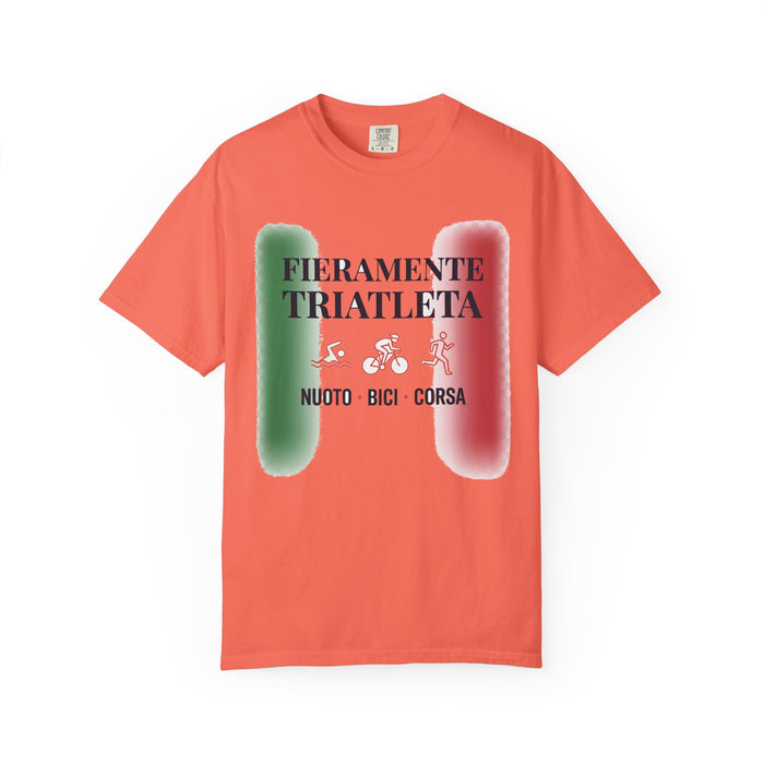 Fieramente Triatleta Bella+Canvas Unisex Tee — Swim Bike Run Italian