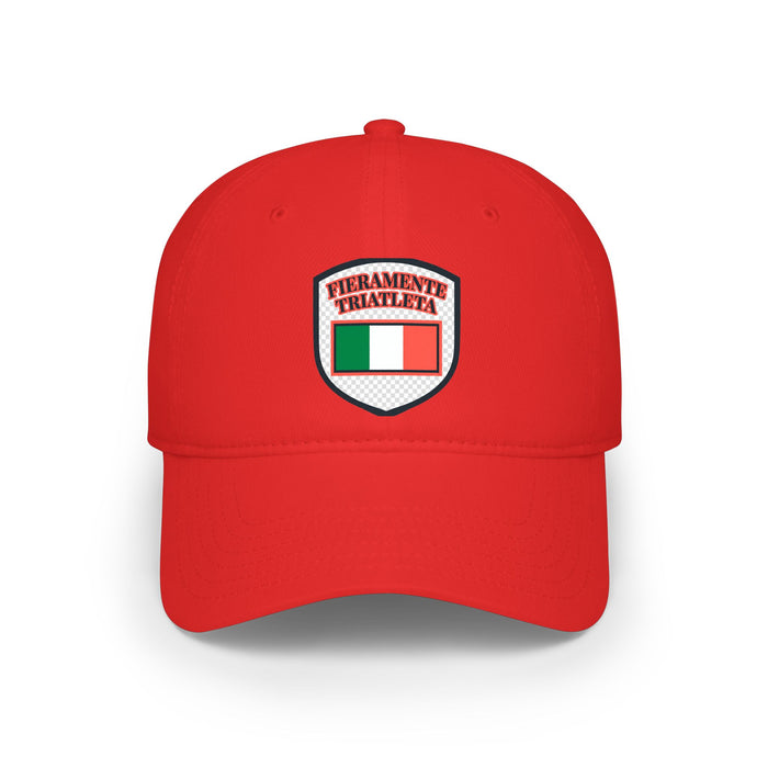 Fieramente Triatleta Low Profile Baseball Cap — Swim Bike Run Italia