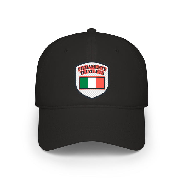 Fieramente Triatleta Low Profile Baseball Cap — Swim Bike Run Italia