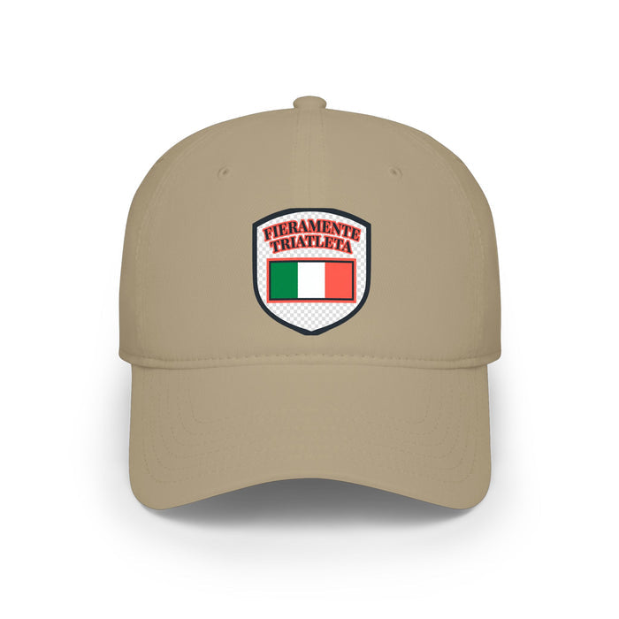 Fieramente Triatleta Low Profile Baseball Cap — Swim Bike Run Italia