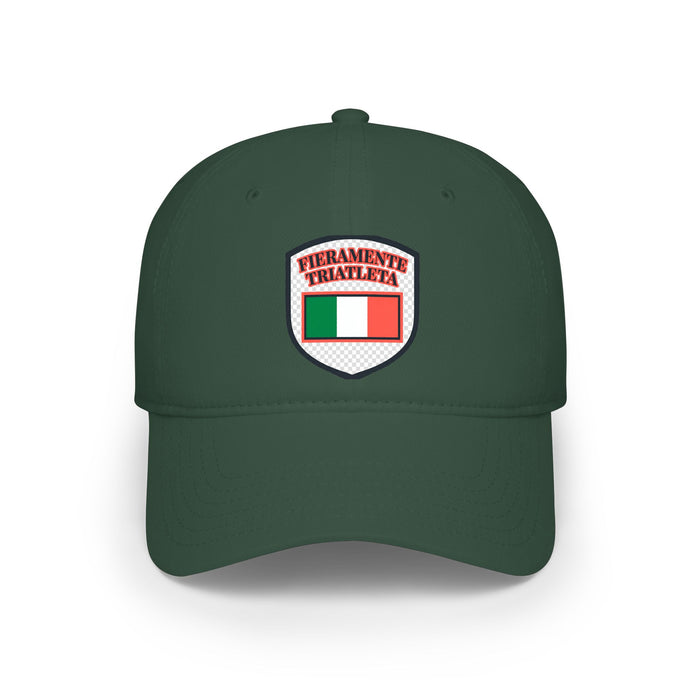 Fieramente Triatleta Low Profile Baseball Cap — Swim Bike Run Italia