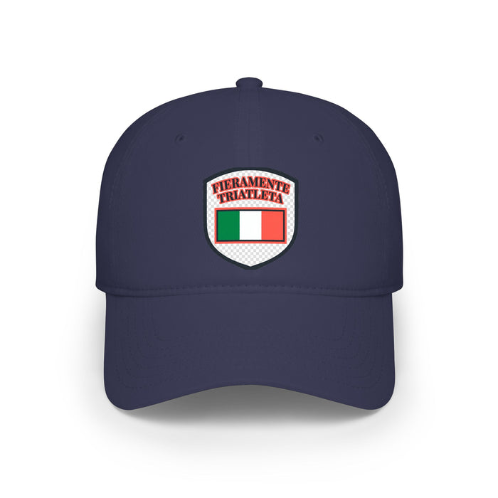 Fieramente Triatleta Low Profile Baseball Cap — Swim Bike Run Italia