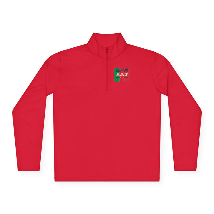 Fieramente Triatleta Unisex Quarter-Zip Pullover — Swim Bike Run Ita