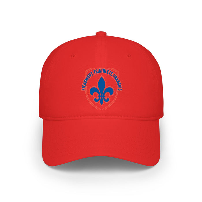 Fièrement Triathlète Français Low Profile Baseball Cap — Swim Bike R