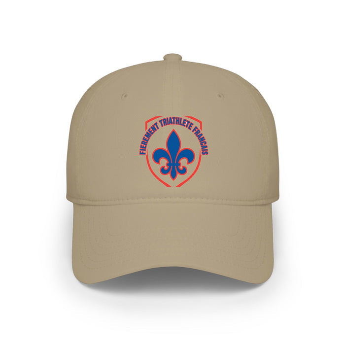 Fièrement Triathlète Français Low Profile Baseball Cap — Swim Bike R